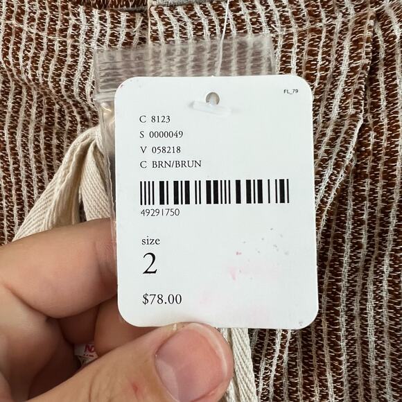 Free People NWT Light at Sunrise Waist Tie Pants Size 2 - Picture 8 of 10